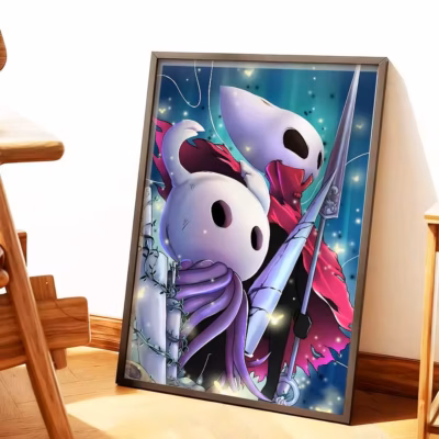 Hollow Knight Monochrome Wall Art