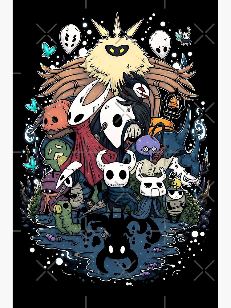 Hollow Knight Crew Graphic Throw Pillow - Image 2