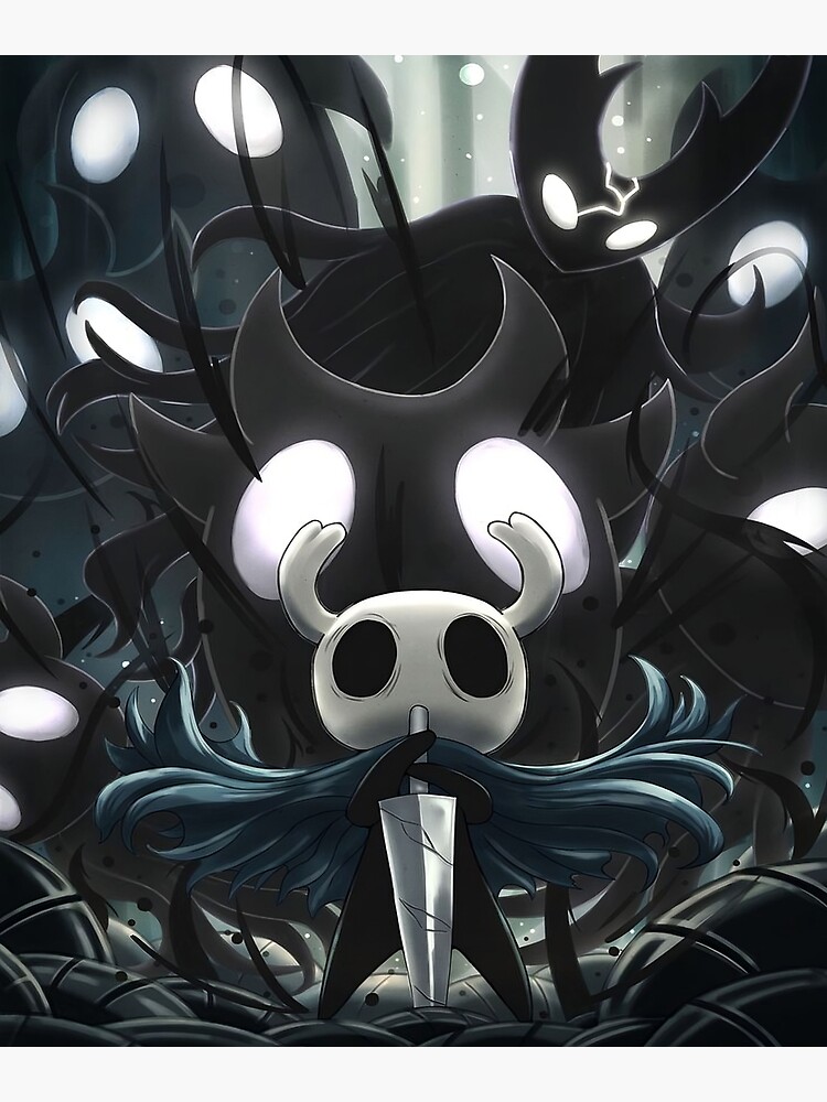 Hollow Knight The Knight Art Shower Curtain - Image 2