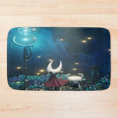 Knight And Hornet On A Restful Stop Bath Mat