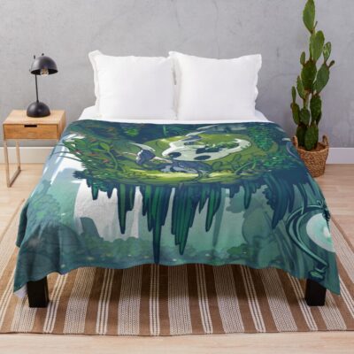 The Knight Ink Art Throw Blanket