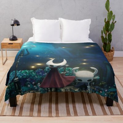 Knight And Hornet On A Restful Stop Throw Blanket