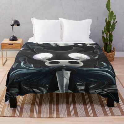 Hollow Knight The Knight Art Throw Blanket