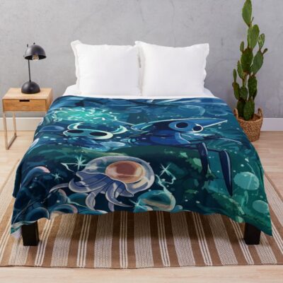 Hollow Knight Dark Fantasy Throw Blanket