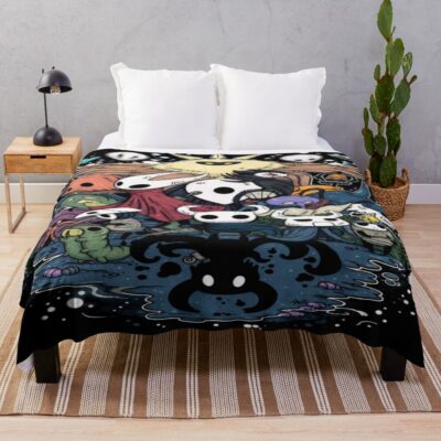 Hollow Knight Crew Graphic Throw Blanket