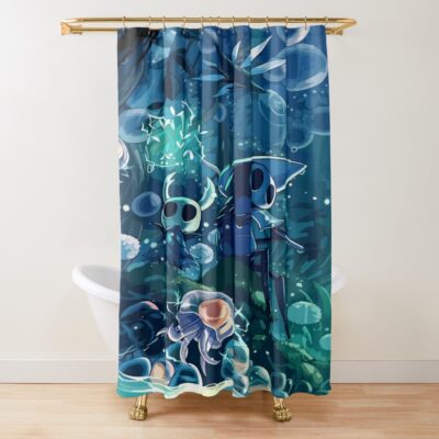 Hollow Knight Dark Fantasy Shower Curtain