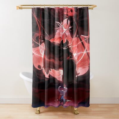 Hollow Knight And Grimm Facing Shower Curtain