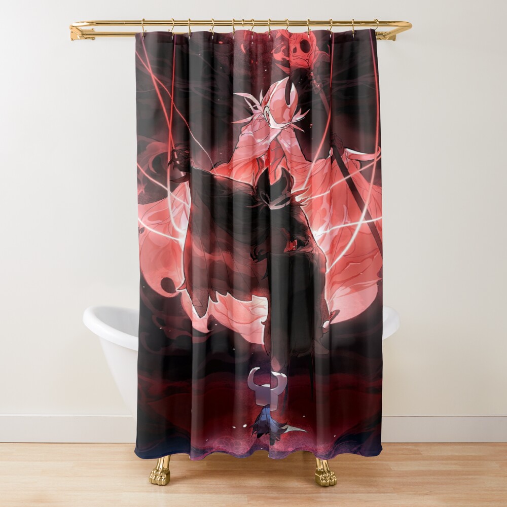 Hollow Knight And Grimm Facing Shower Curtain