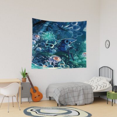 Hollow Knight Dark Fantasy Tapestry