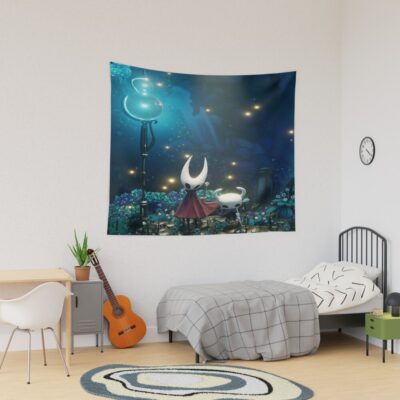 Knight And Hornet On A Restful Stop Tapestry