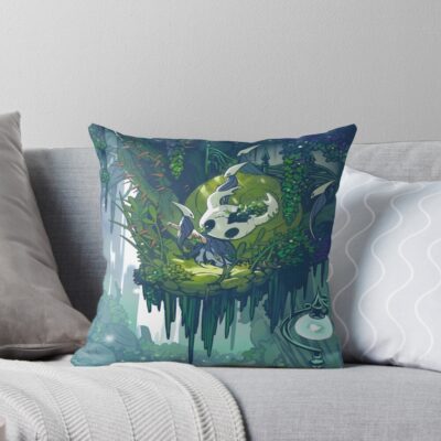 The Knight Ink Art Throw Pillow
