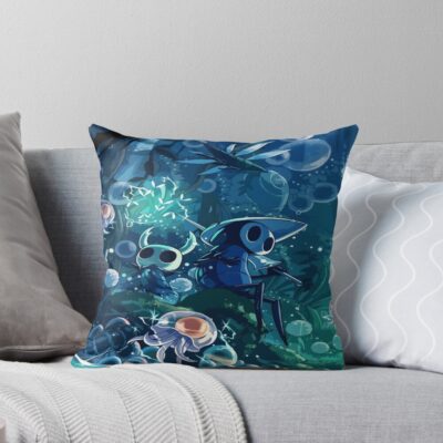 Hollow Knight Dark Fantasy Throw Pillow