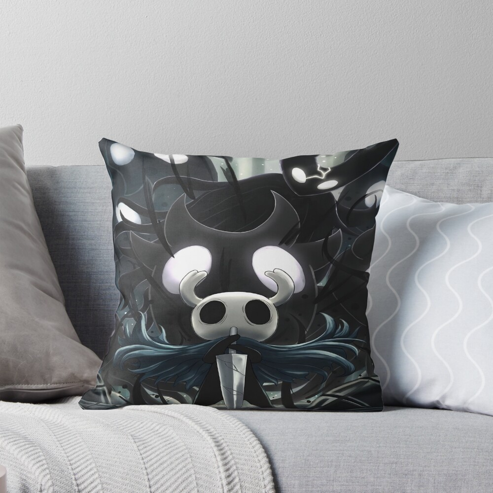 Hollow Knight The Knight Art Throw Pillow