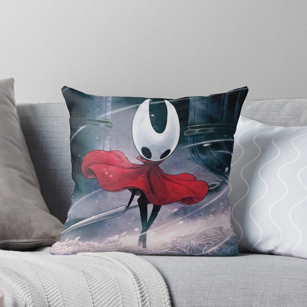 Hornet Silksong Graphic Throw Pillow