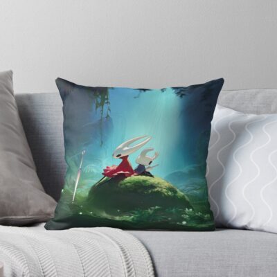Hollow Knight And Silksong Throw Pillow