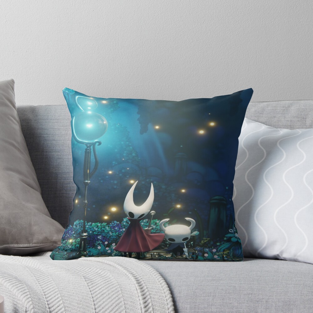 Knight And Hornet On A Restful Stop Throw Pillow